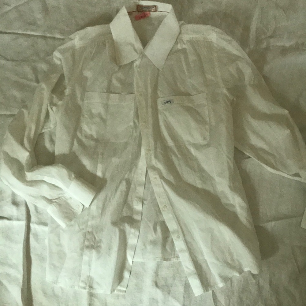 White button down shirt